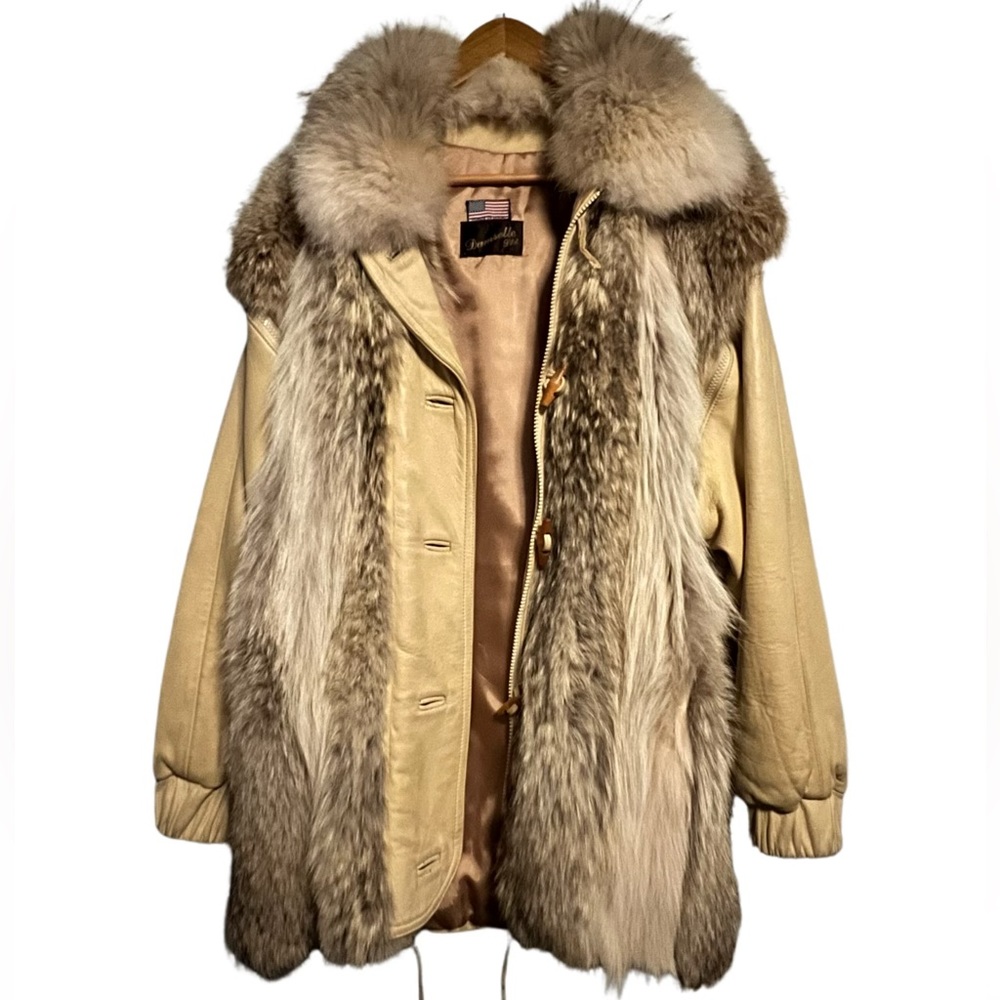 Damselle Ltd Women’s Fur leather Coat